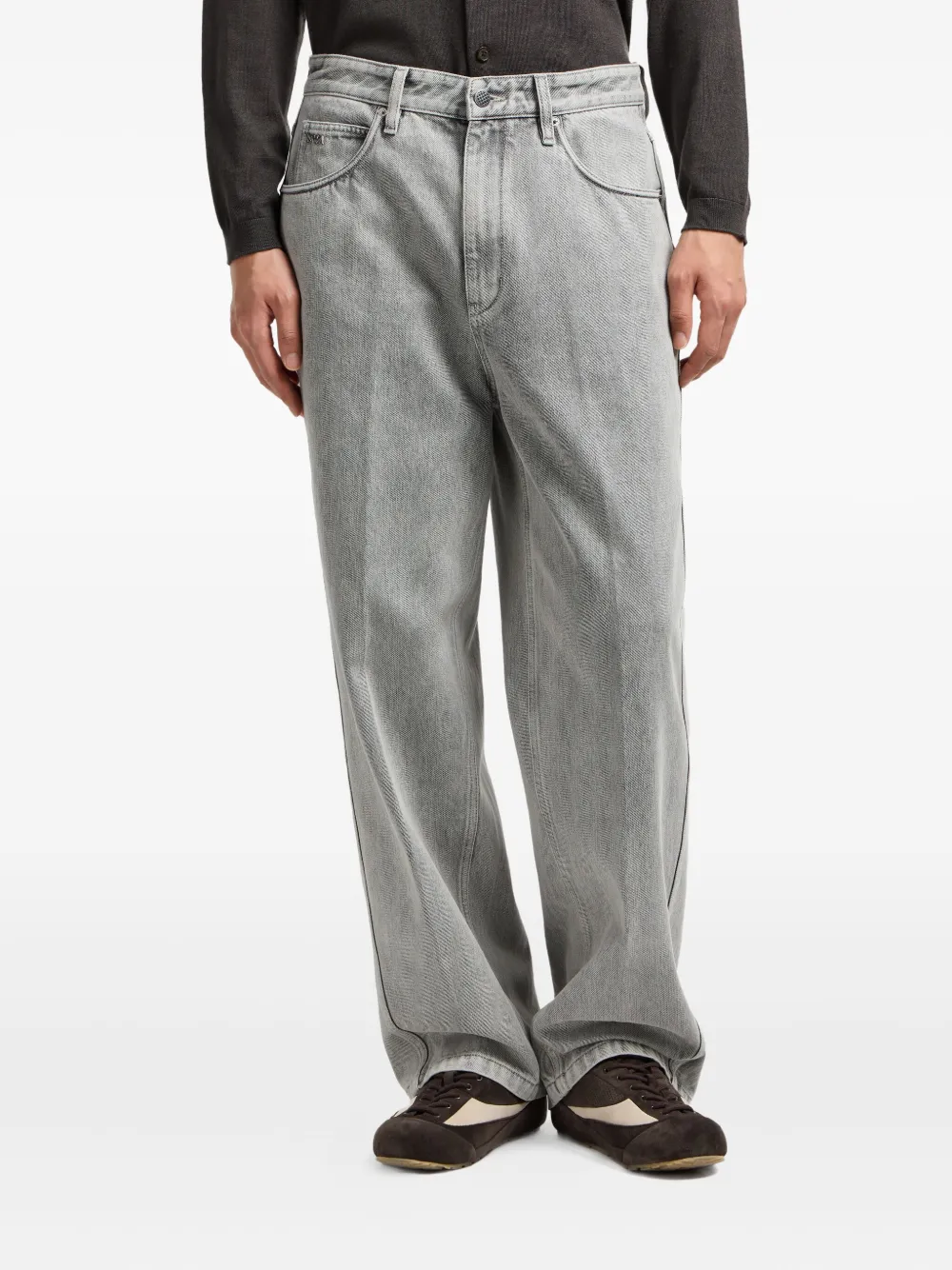 Emporio Armani Jeans met vijf zakken Grijs