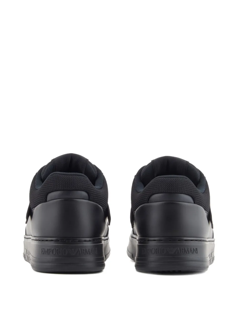 Emporio Armani Sneakers met leren vlakken Blauw