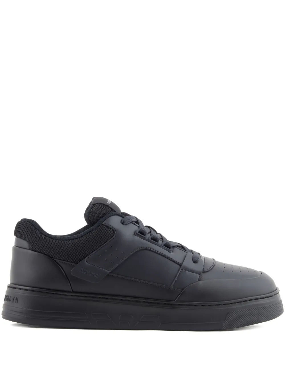 Emporio Armani Sneakers met leren vlakken Blauw