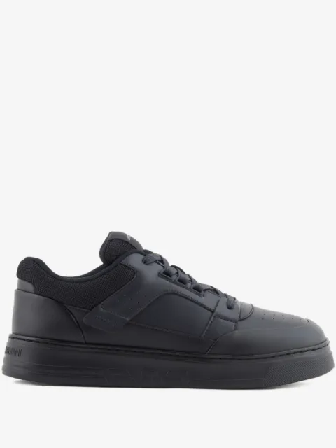 Emporio Armani leather panelled sneakers