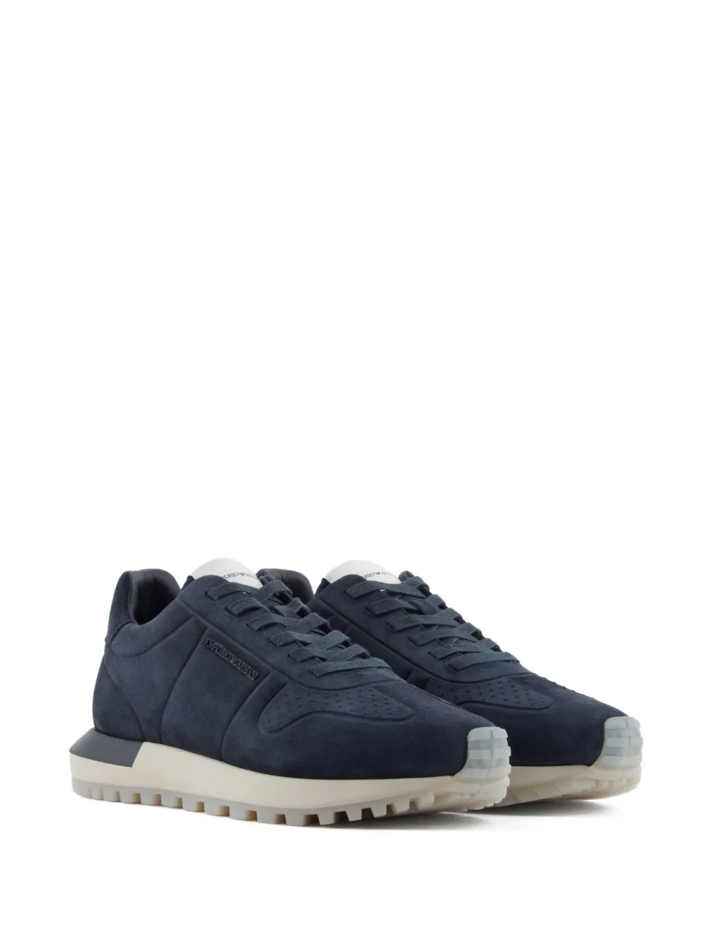 Emporio Armani Sneakers met logo Blauw