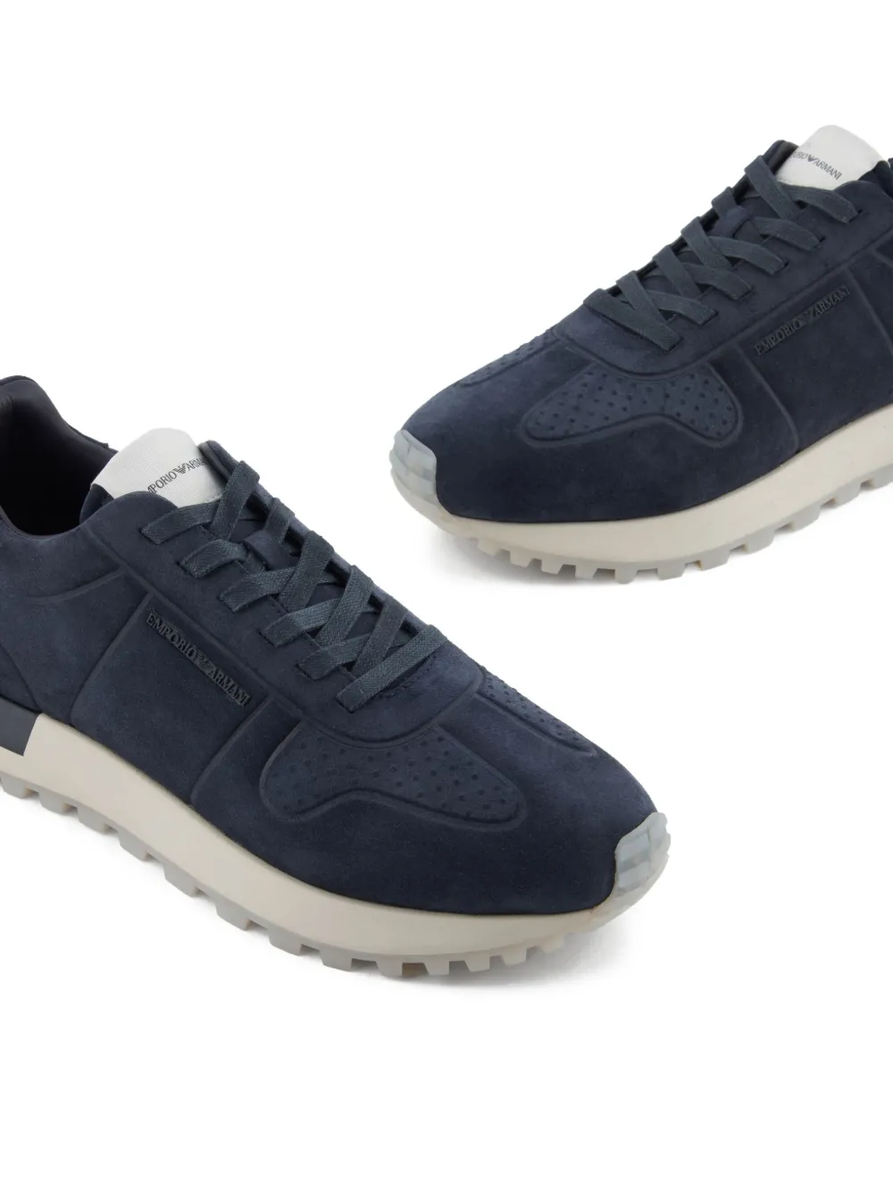 Emporio Armani Sneakers met logo Blauw