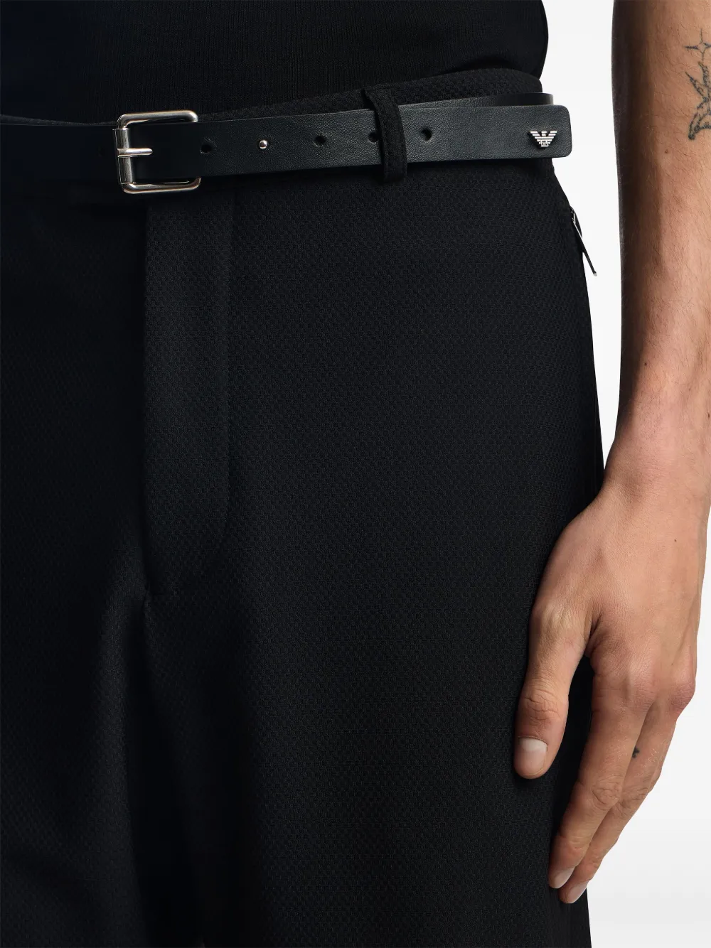 Emporio Armani Broek met ritszak Zwart