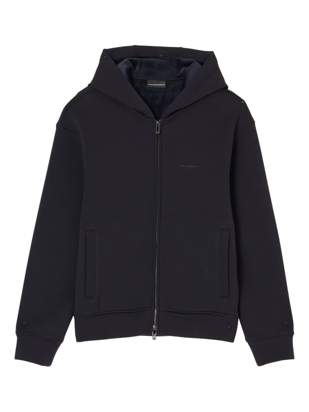 Emporio Armani zip-up hoodie | Black | Image 1