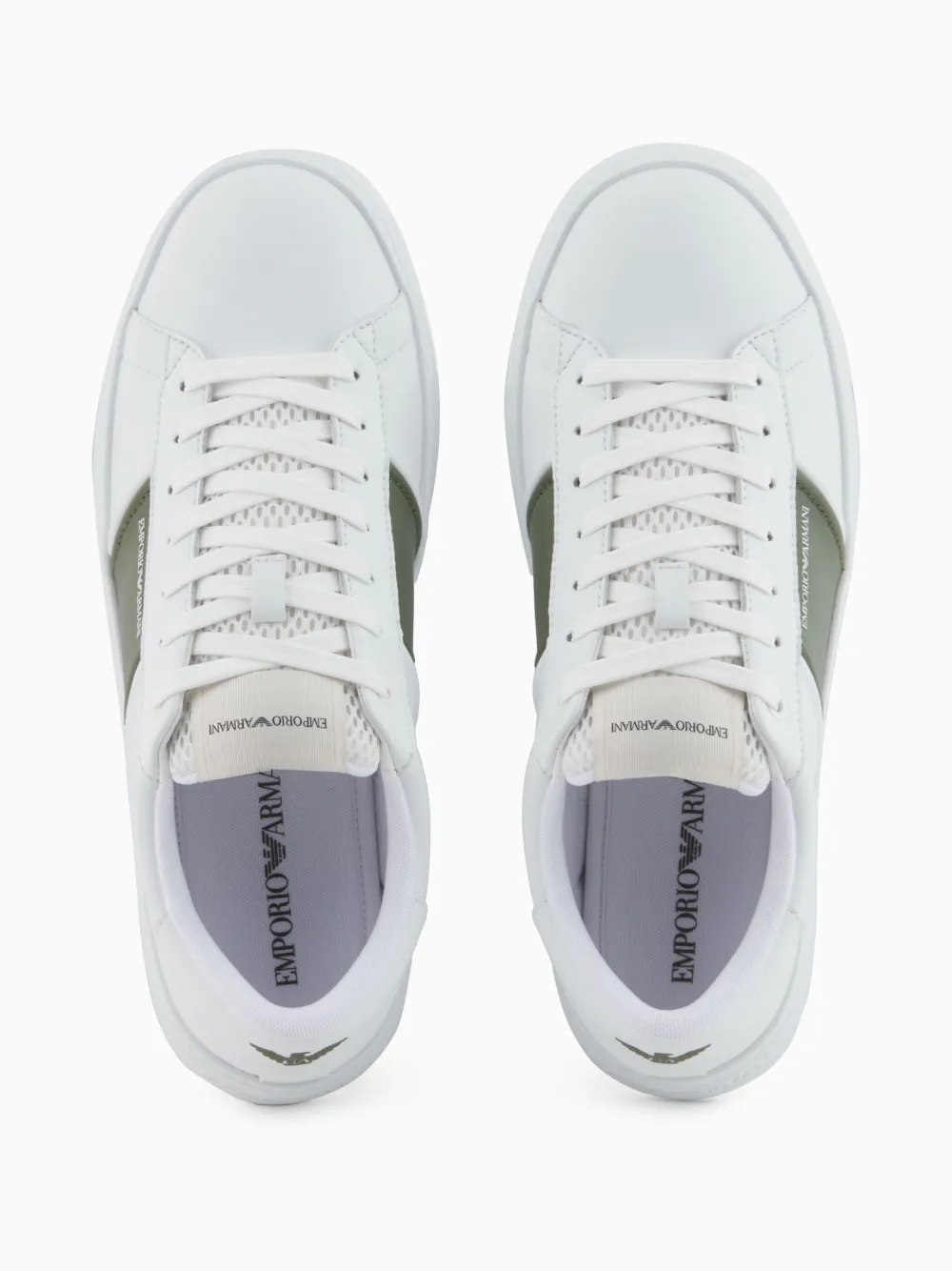 Emporio Armani contrasting-panel sneakers White