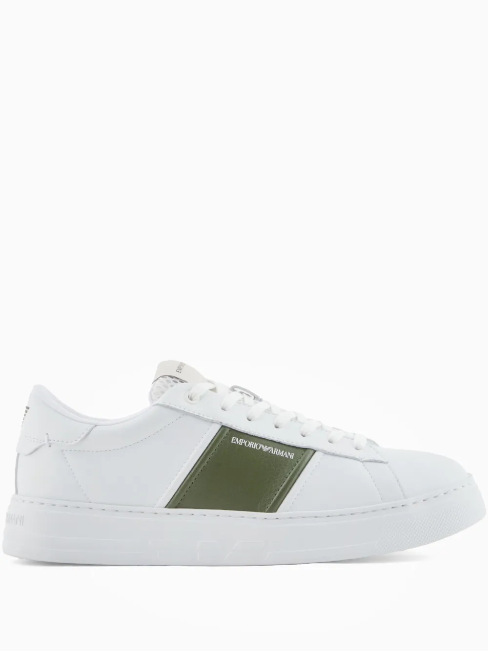Emporio Armani contrasting-panel sneakers White