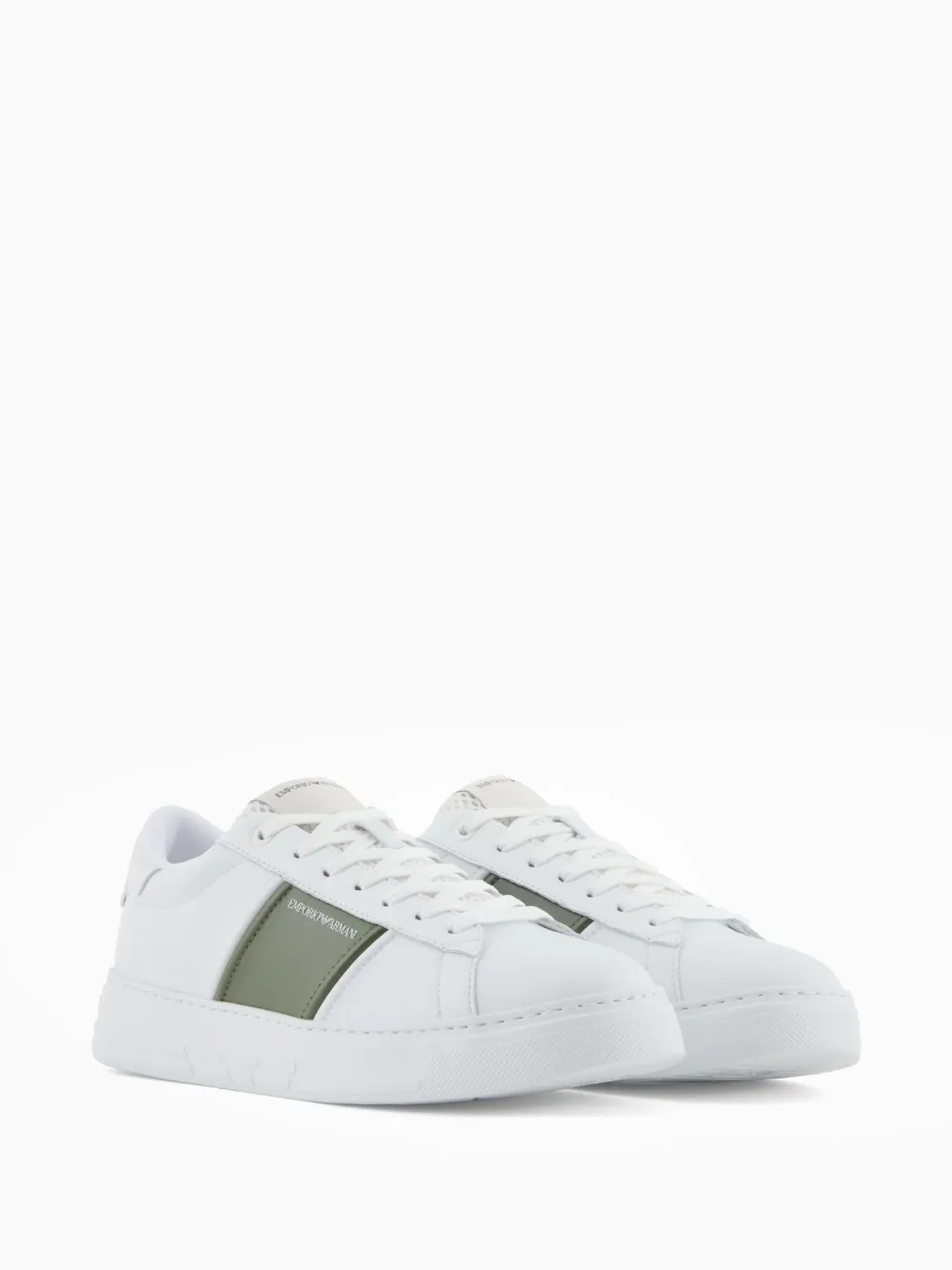 Emporio Armani contrasting-panel sneakers White