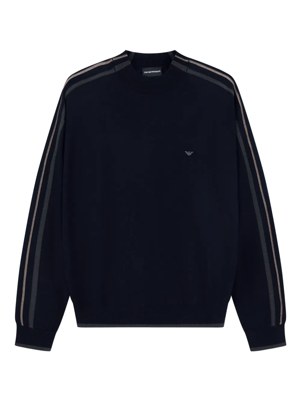 Emporio Armani stripe-detail sweater | Blue | Image 1