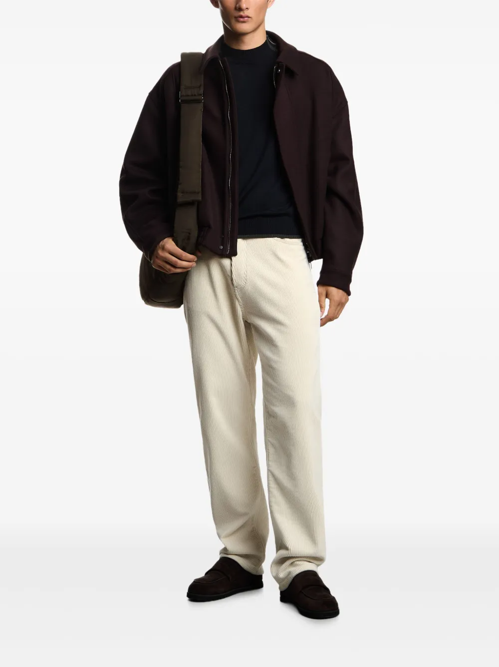 Emporio Armani stripe-detail sweater | Knitted Sweaters | Image 2