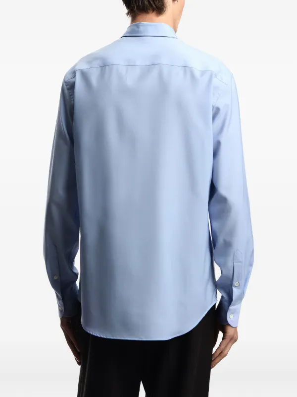 Emporio Armani long-sleeves button-up Shirt Blue FARFETCH TH