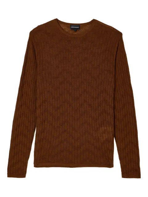Emporio Armani ribbed wool sweater