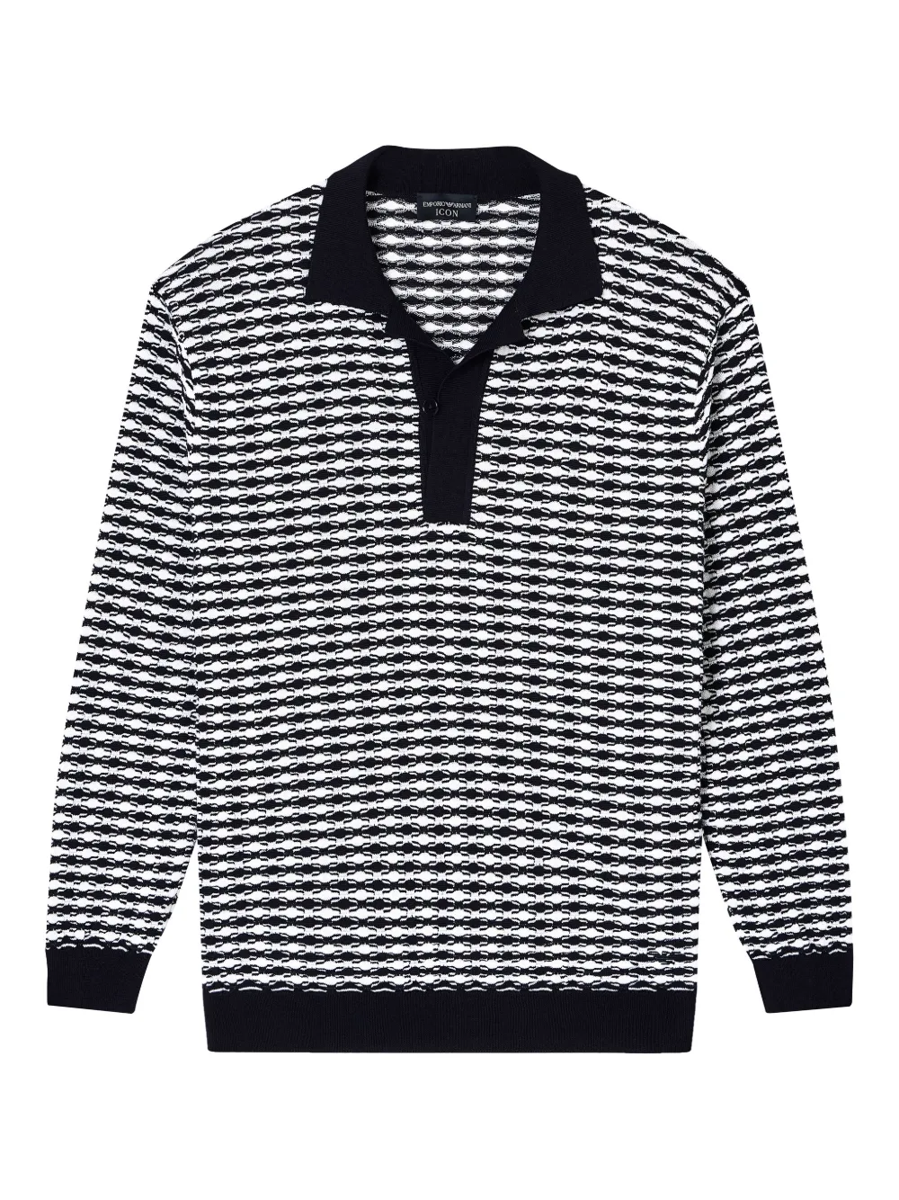 Emporio Armani Wollen poloshirt Wit