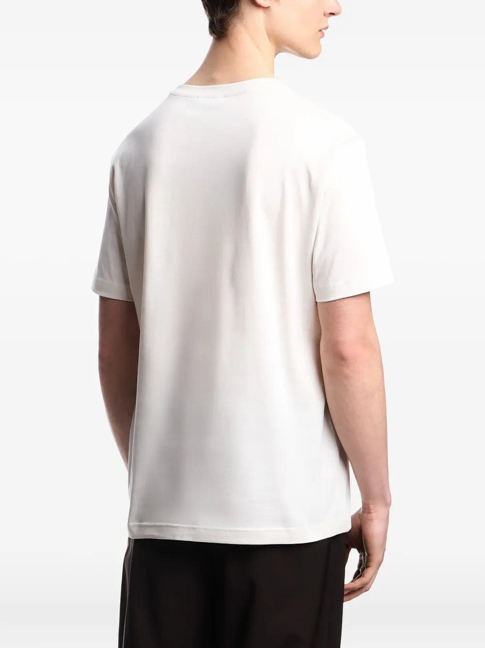 Emporio Armani T-shirt met vijgenprint Wit