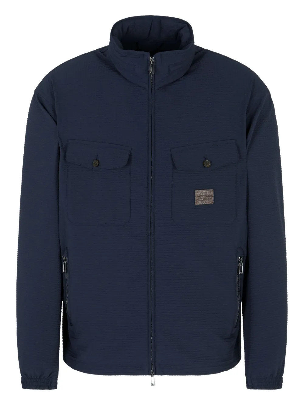 Emporio Armani Lichtgewicht jack met capuchon Blauw