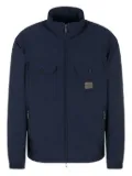 Emporio Armani hooded flap-pocketed lightweight jacket - Blue