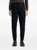 Emporio Armani elasticated-waist wool trousers - Blue