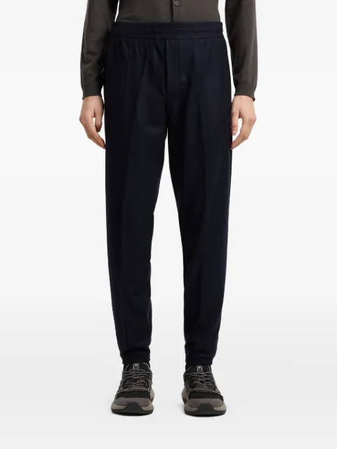 Emporio Armani elasticated-waist wool trousers