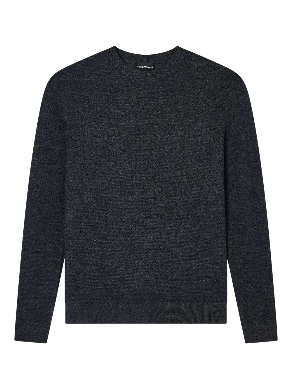 Emporio Armani textured wool sweater | Grey | Image 1