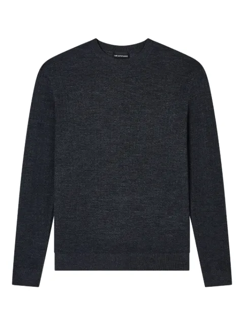 Emporio Armani textured wool sweater