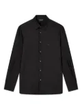 Emporio Armani logo-patch shirt - Black