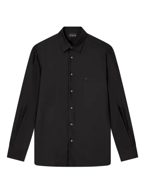 Emporio Armani logo-patch shirt