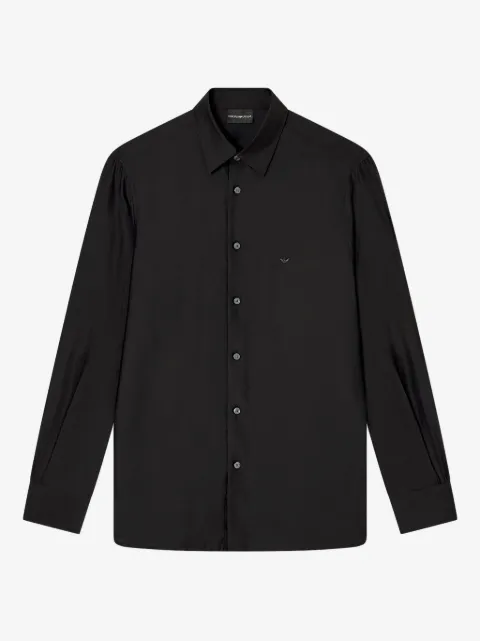 Emporio Armani logo-patch shirt