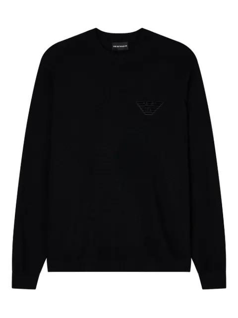 Emporio Armani logo-embellished crew-neck sweater