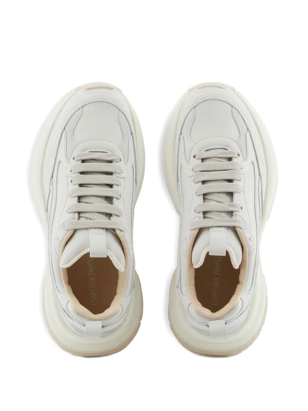 Emporio Armani chunky platform sneakers White