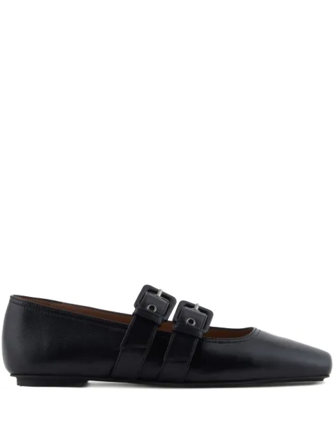 Emporio Armani buckle-strap ballet flats