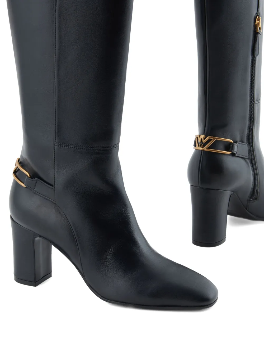 Emporio Armani Laarzen met gesp Zwart