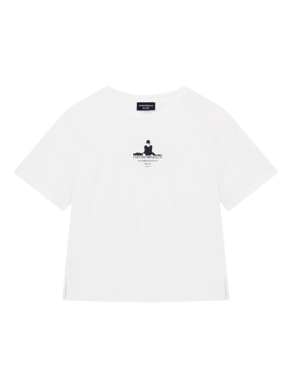 Emporio Armani graphic-print T-shirt | White | Image 1