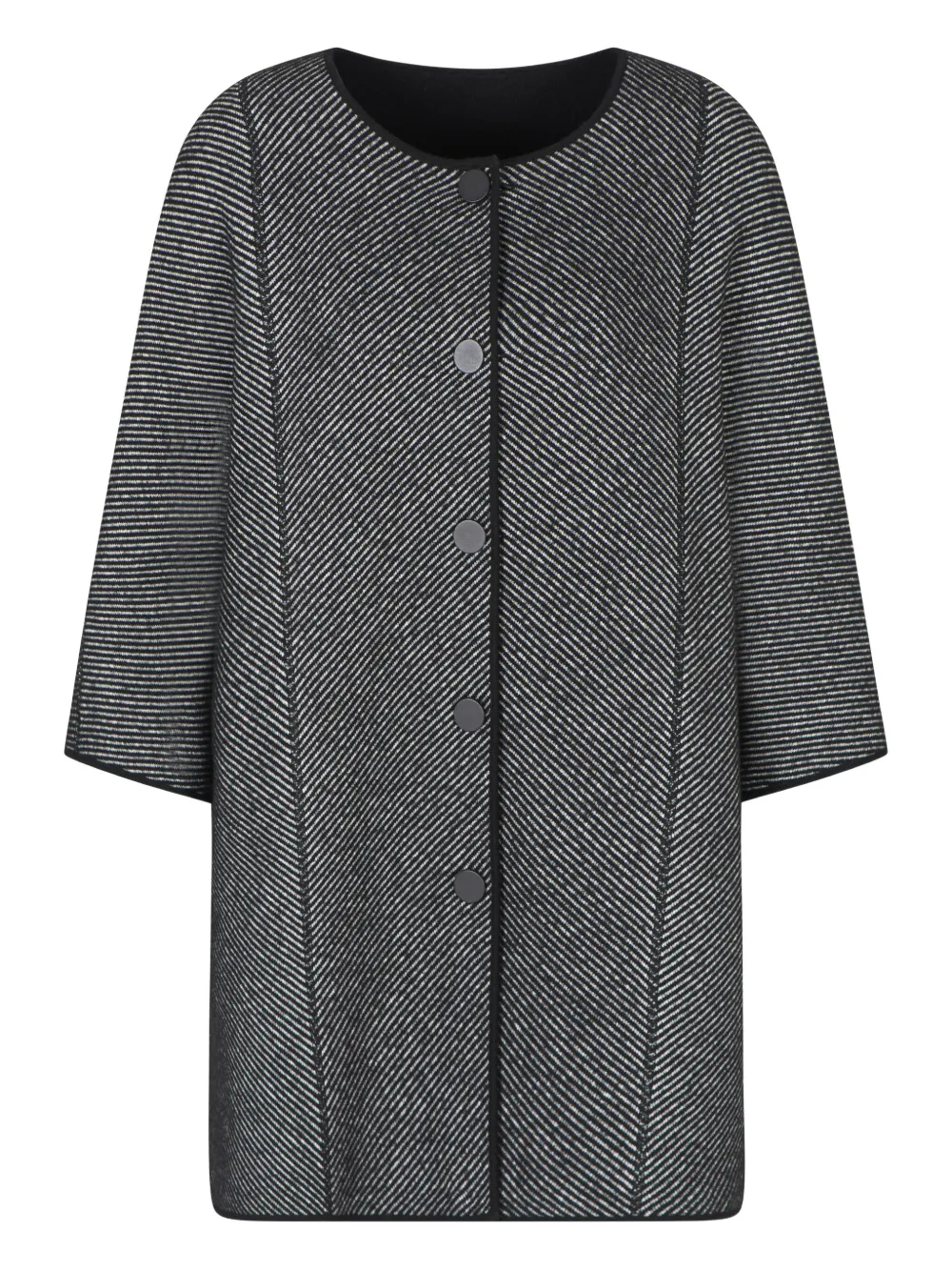 Emporio Armani Jas met enkele rij knopen Zwart