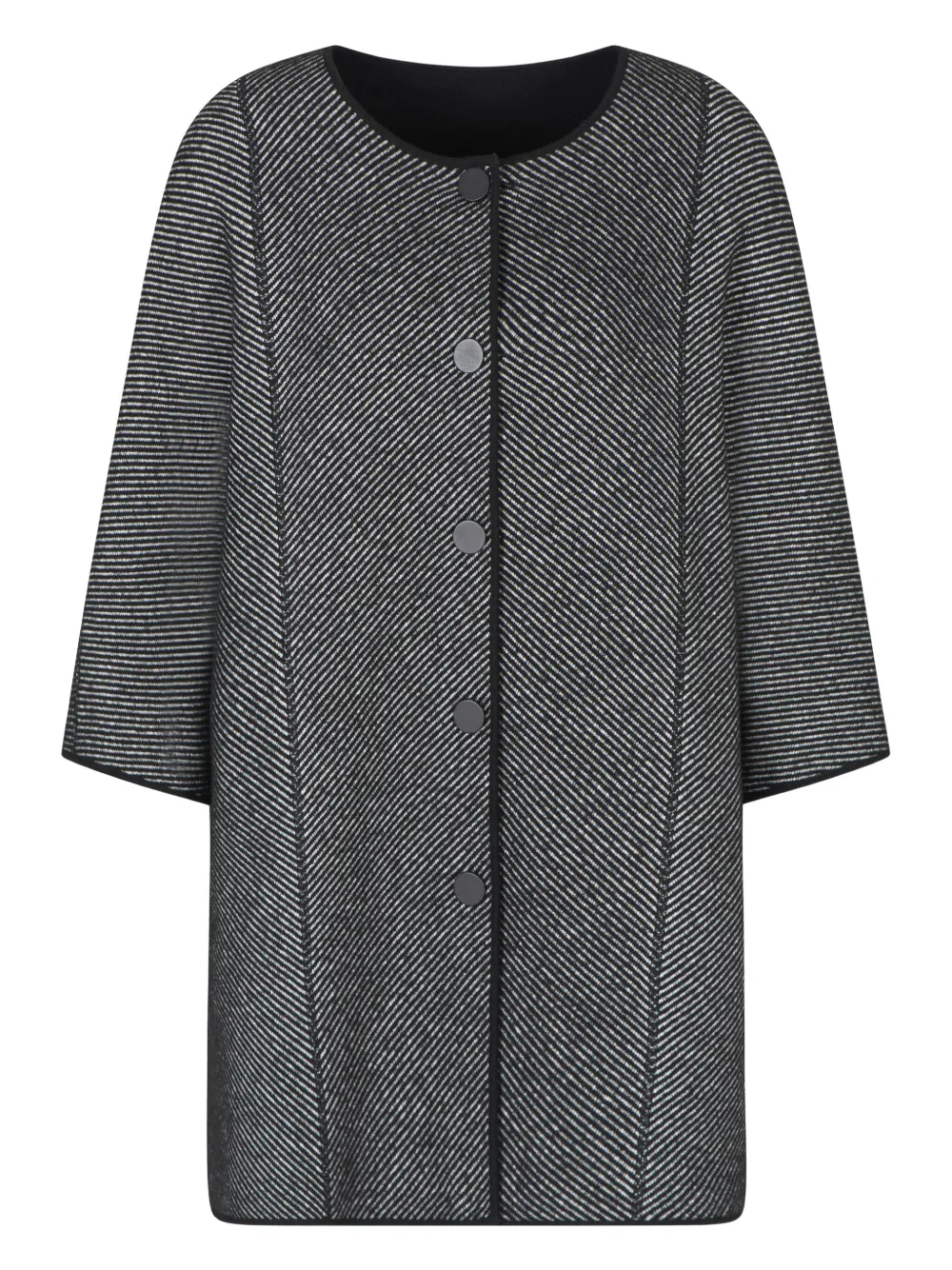 Emporio Armani Jas met enkele rij knopen Zwart