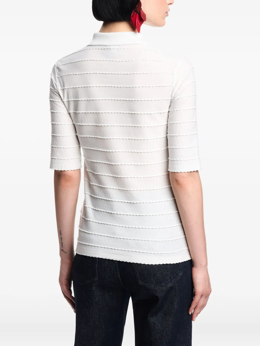 Emporio Armani T-shirt met polokraag Wit