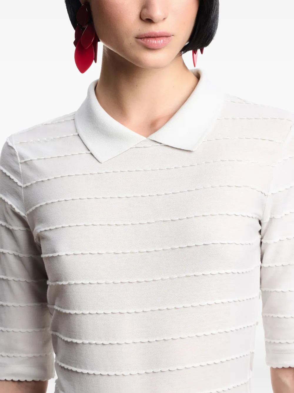 Emporio Armani T-shirt met polokraag Wit