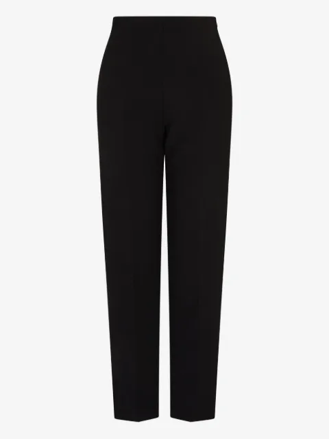 Emporio Armani pantalones con tiro alto y bolsillo