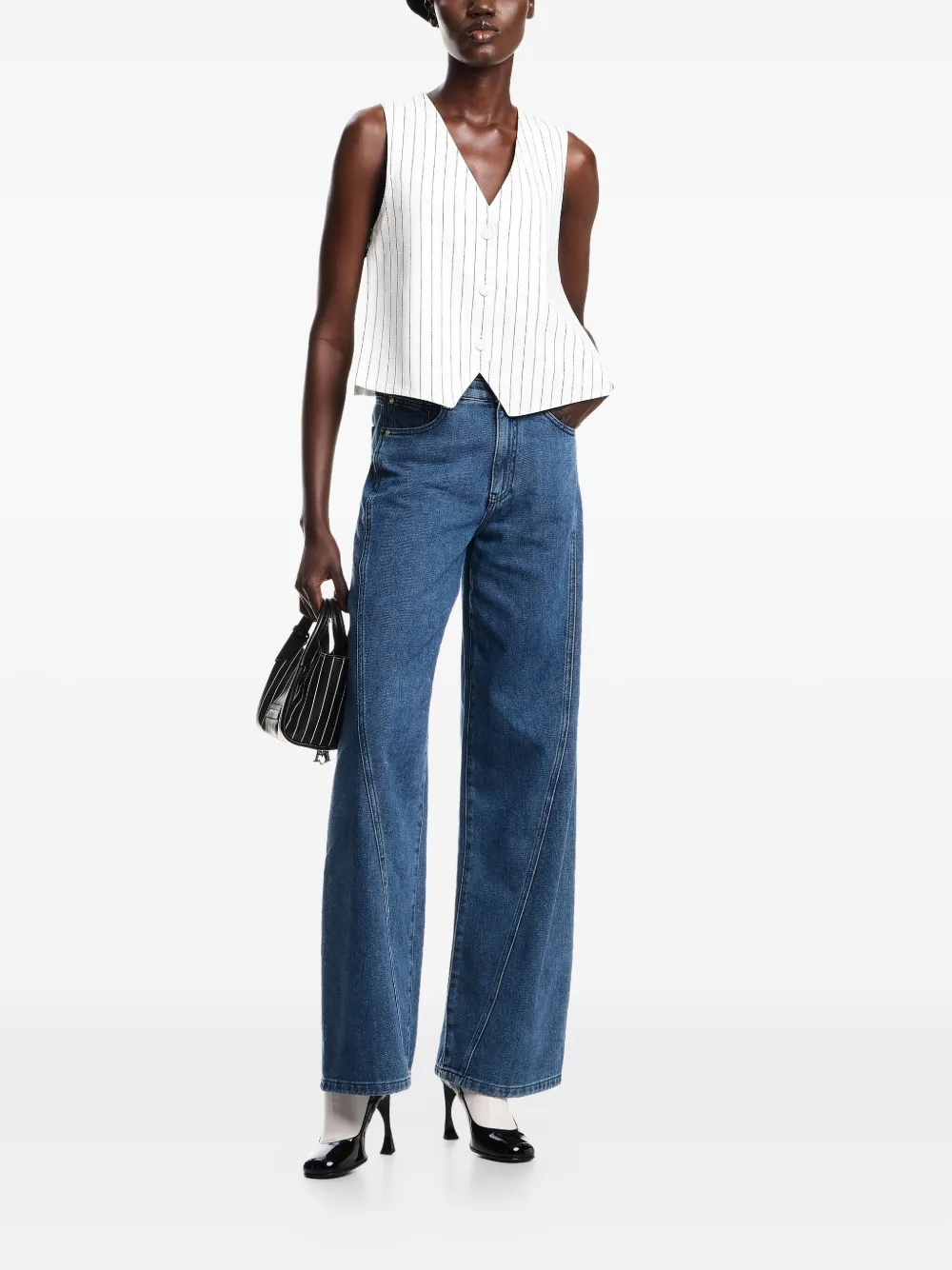 Emporio Armani Jeans met diagonale zoom - Blauw