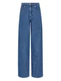 Emporio Armani diagonal-seam jeans - Blue