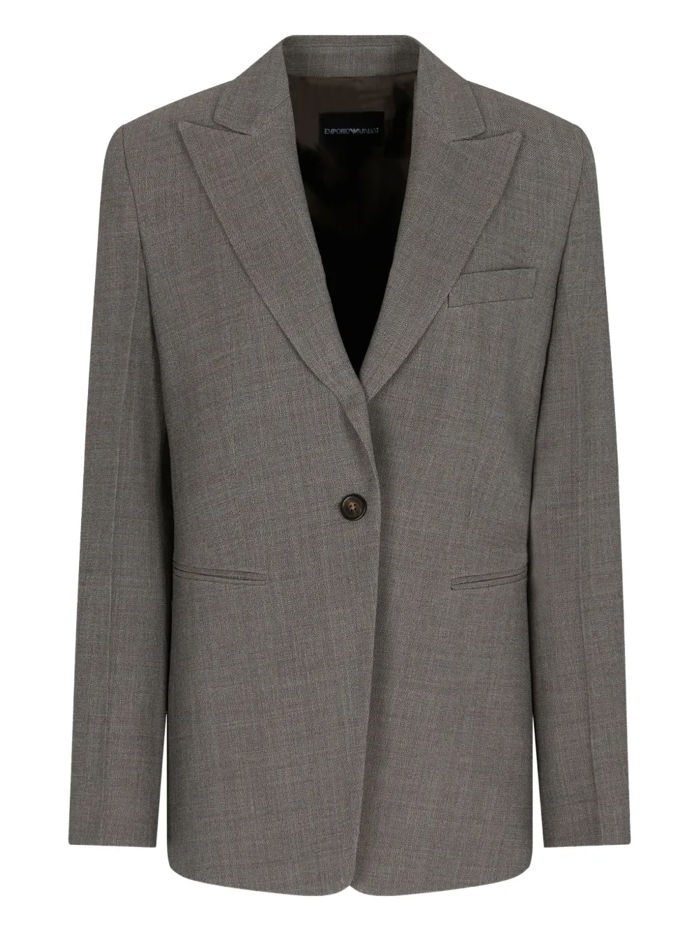 Emporio Armani Blazer met enkele rij knopen Grijs