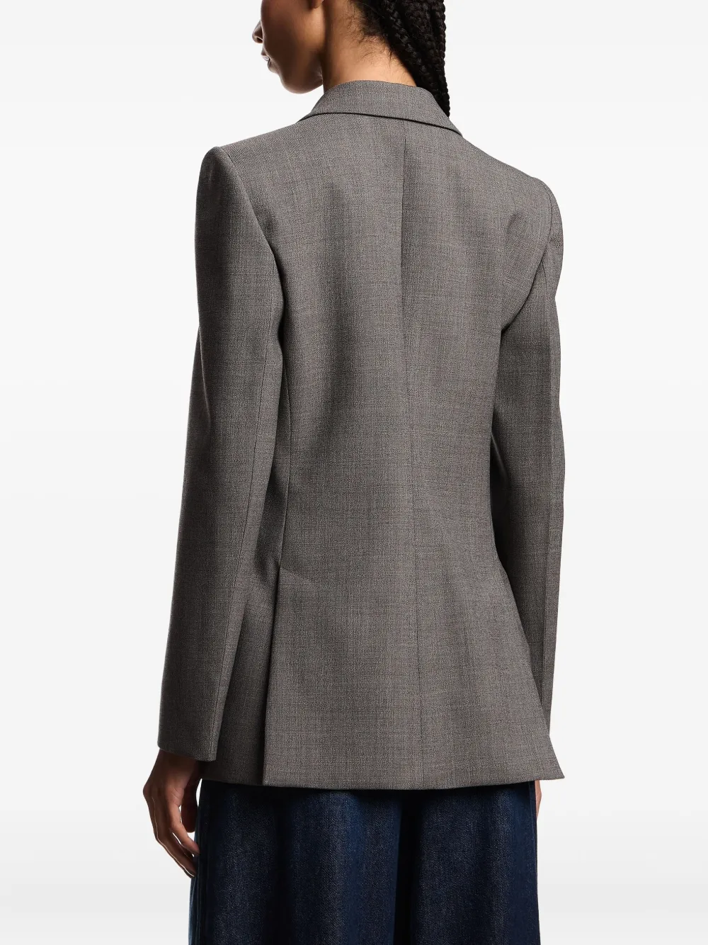 Emporio Armani Blazer met enkele rij knopen Grijs