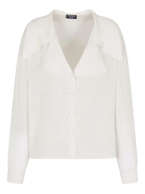 Emporio Armani button-front wide-collar shirt