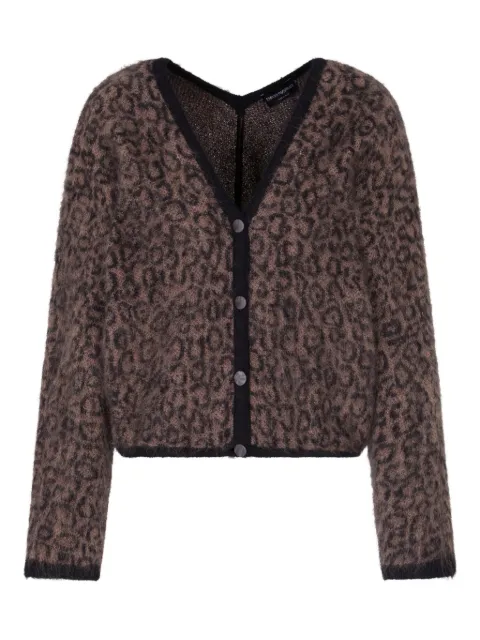 Emporio Armani leopard-pattern cardigan