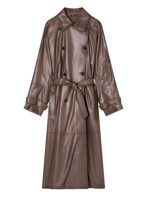 Emporio Armani double-breasted belted trench coat
