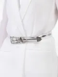 Brandon Maxwell Transluscent buckle belt - Silver