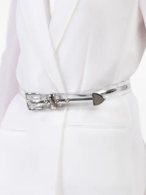 Brandon Maxwell Transluscent buckle belt