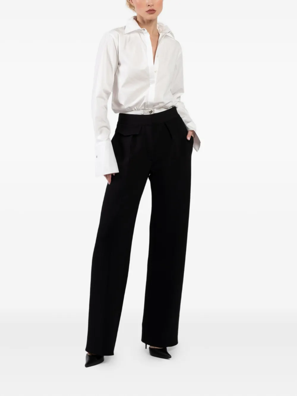Brandon Maxwell Bradshaw belted shirt bodysuit | Shirts | Image 2
