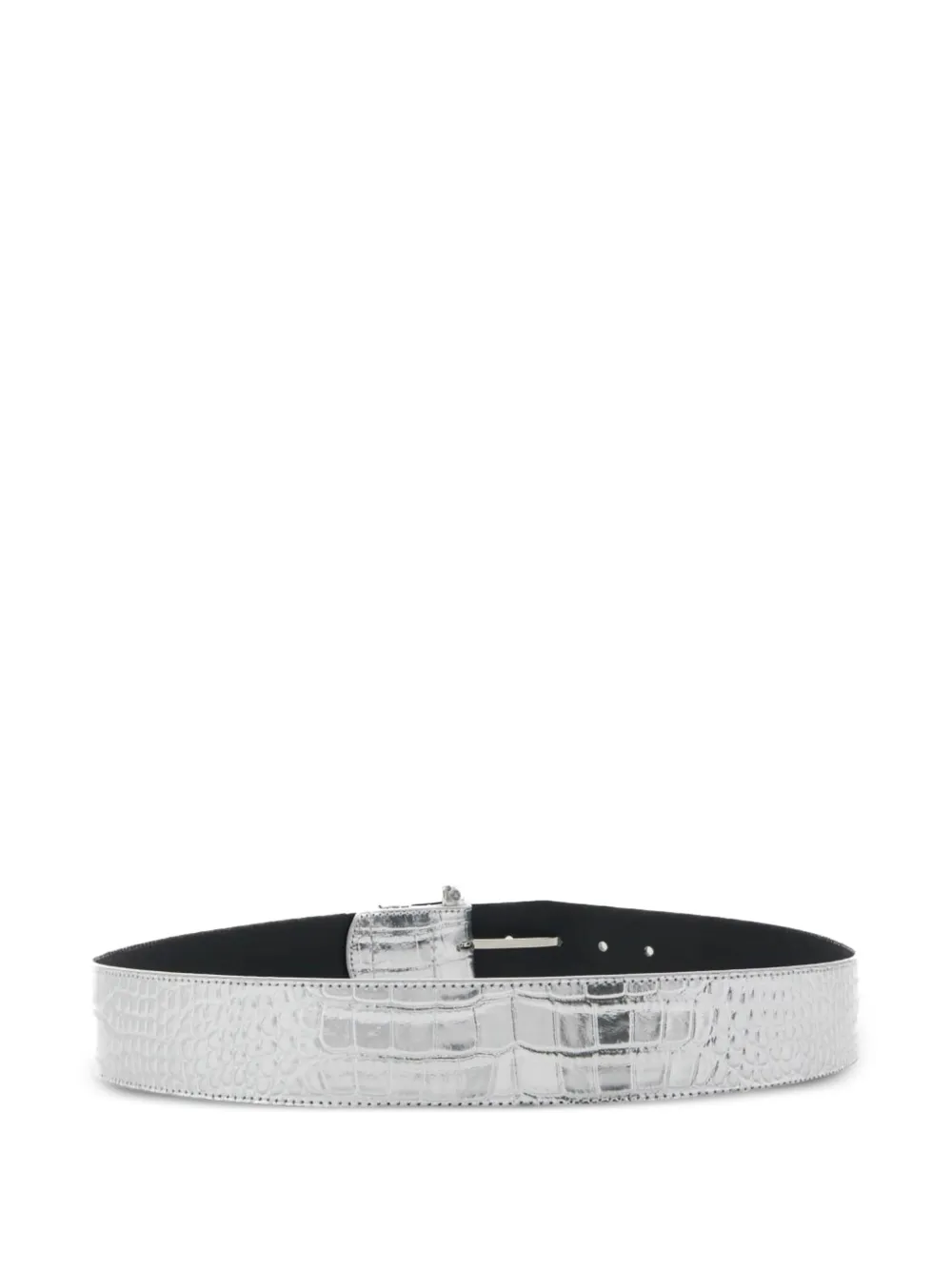 Brandon Maxwell crocodile-effect buckle belt | Image 2