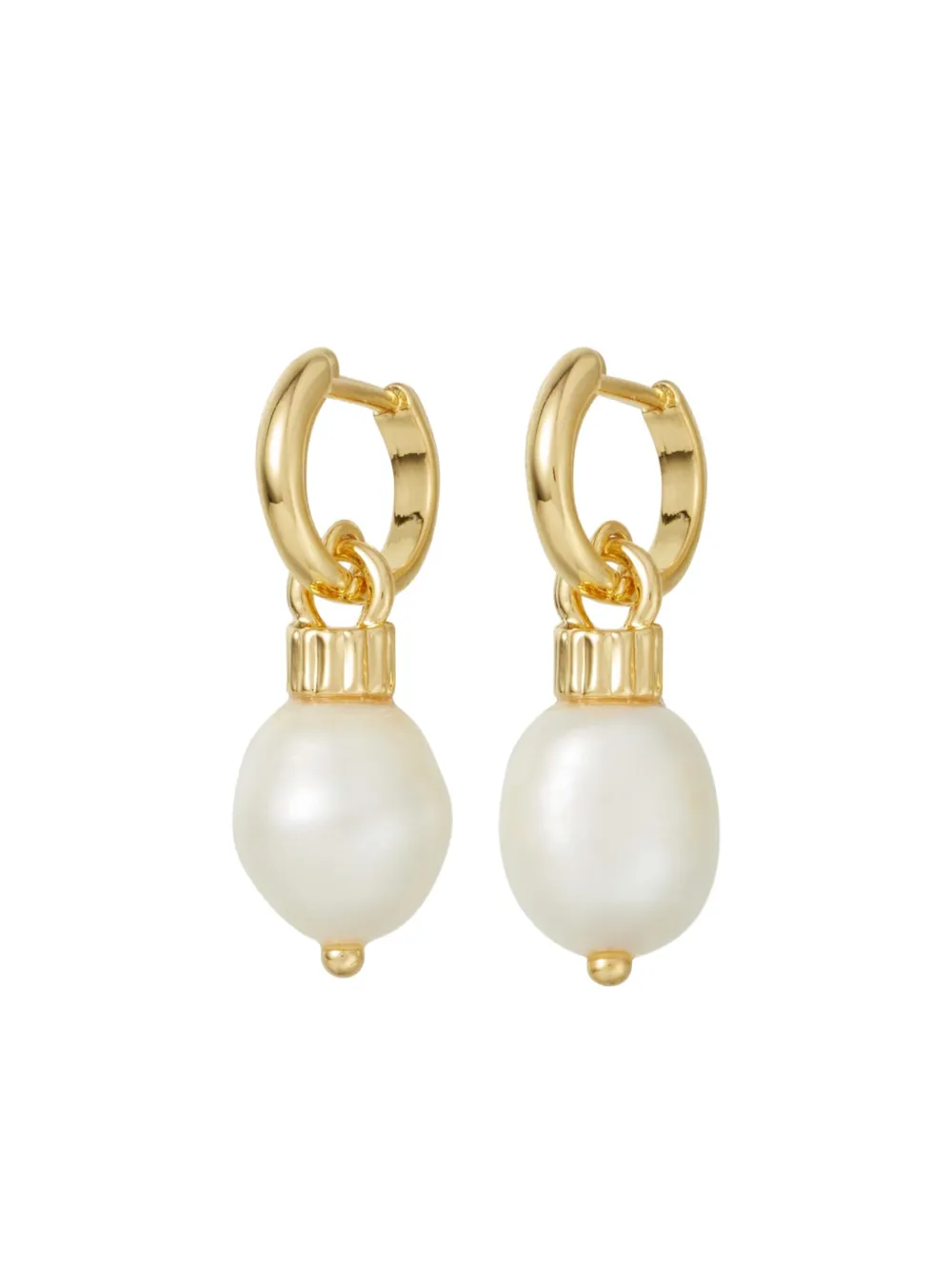 Roxanne Assoulin pearl hoop earrings | Gold | Image 1