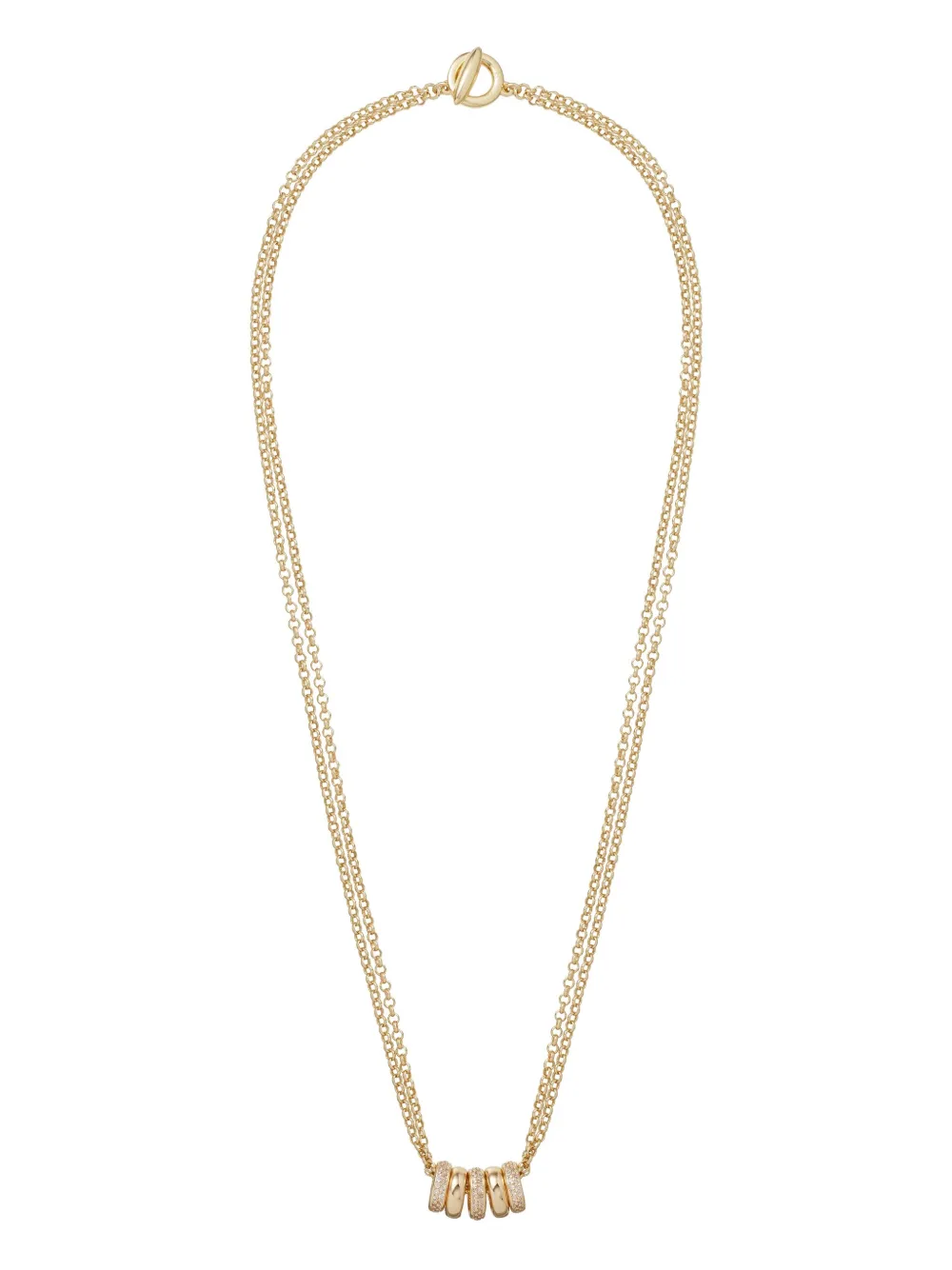pave slider necklace