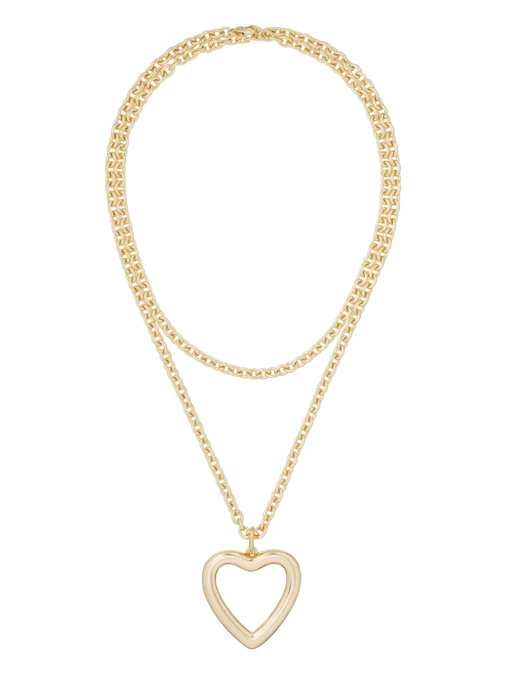 Roxanne Assoulin Open-heart Chain Necklace In Gold